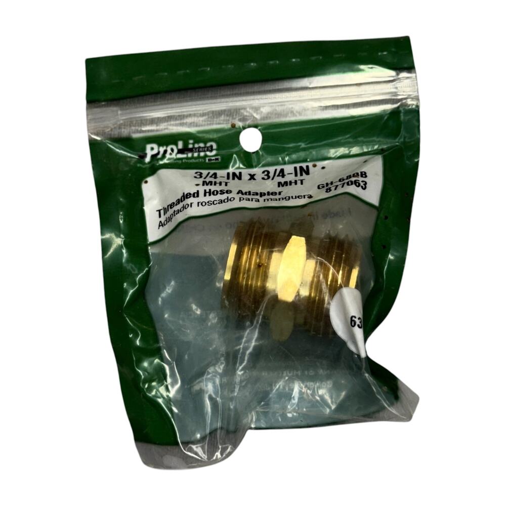 ProLine GH-680B 3/4 In MHT Brass Threaded Hose Adapter B&K Mueller New - Picture 1 of 7